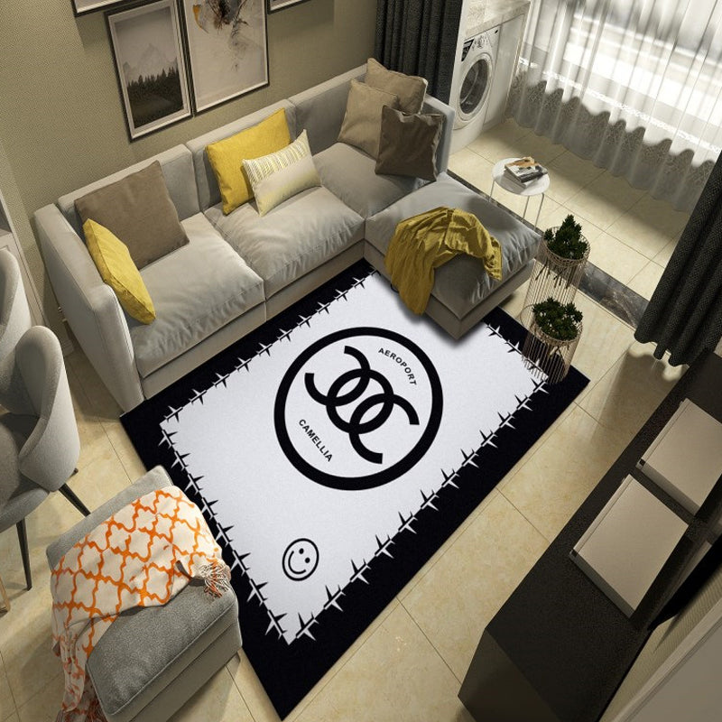 Rynx | Western garden printed rug Multicolor Polyester rug with non-slip backing Stain-resistant indoor rug for bedroom