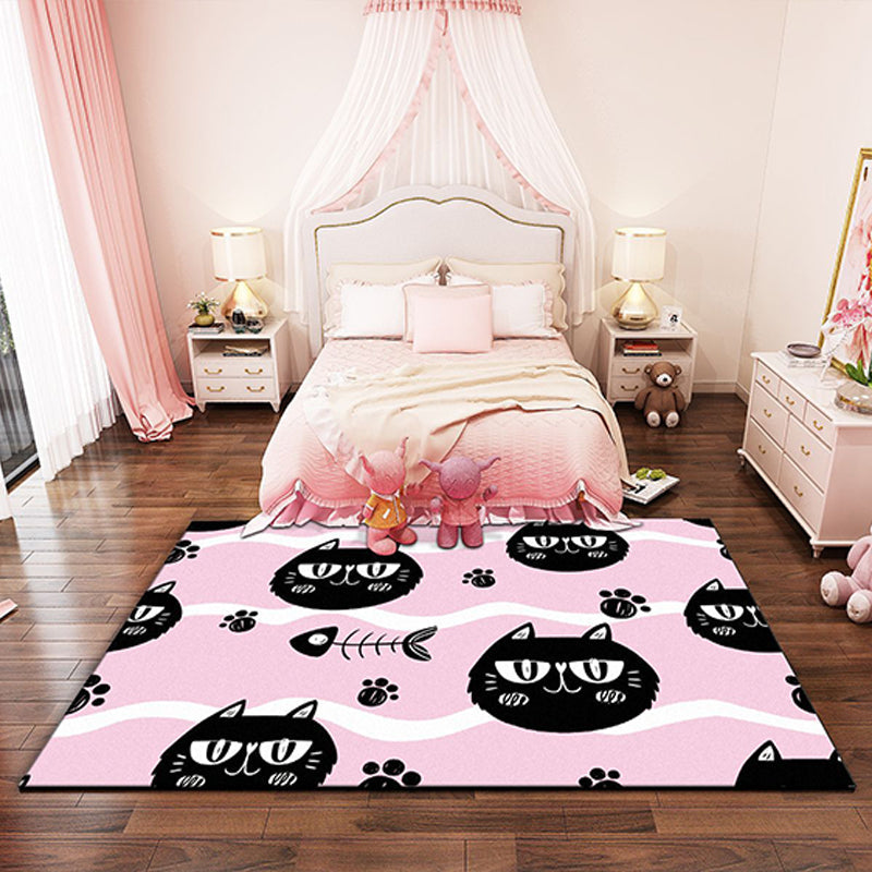Rynx | Western garden printed rug Multicolor Polyester rug with non-slip backing Stain-resistant indoor rug for bedroom