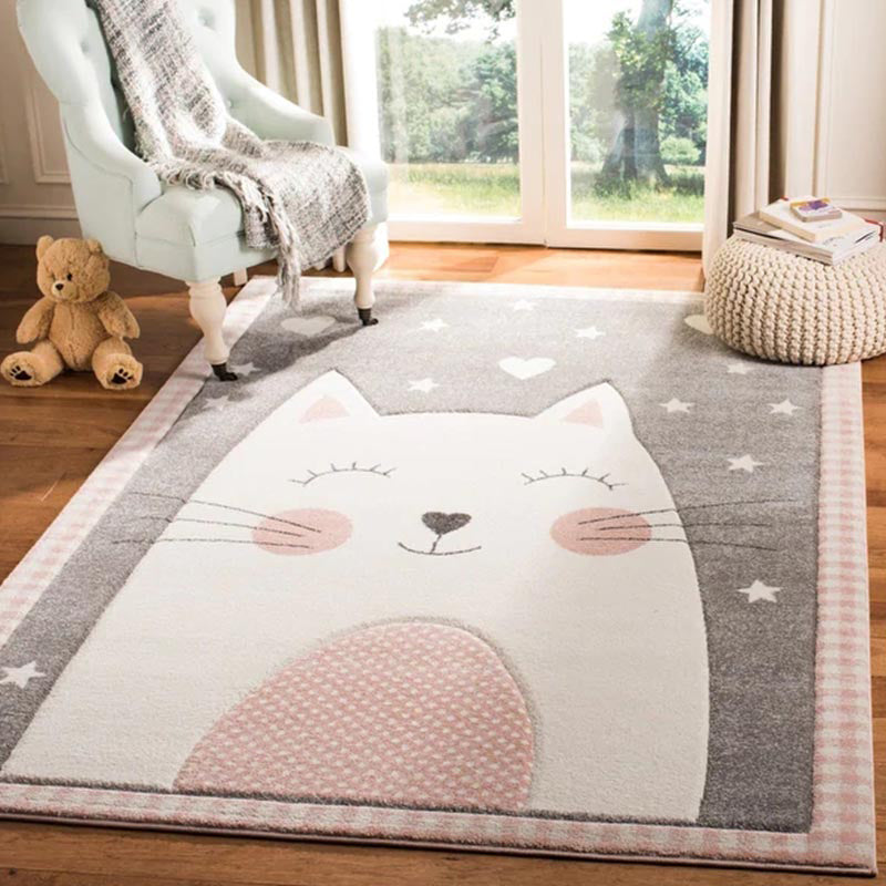 Rynx | New children's carpet Multi-colored Cartoon Indoor carpet Synthetic Non-slip Stain-resistant Washable carpet