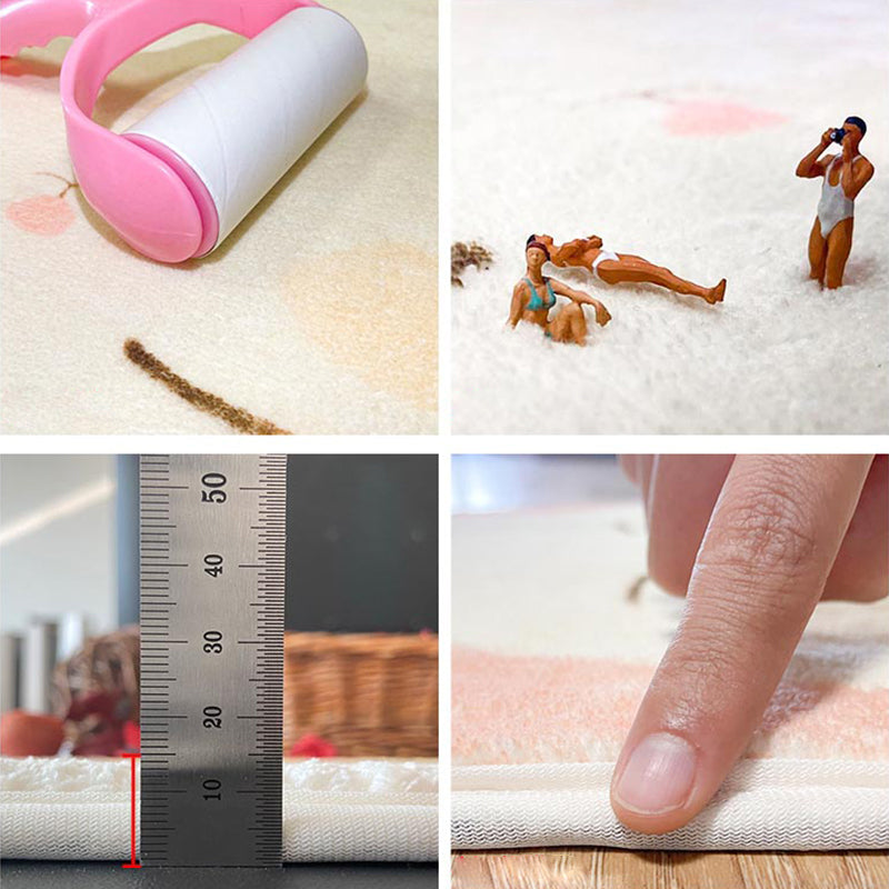 Rynx | New children's carpet Multi-colored Cartoon Indoor carpet Synthetic Non-slip Stain-resistant Washable carpet