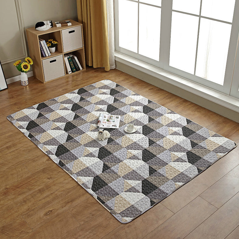 Rynx | Western Decor Rug Multicolor Geometric Print Rug Cotton Non-Slip Back Easy Care Rug