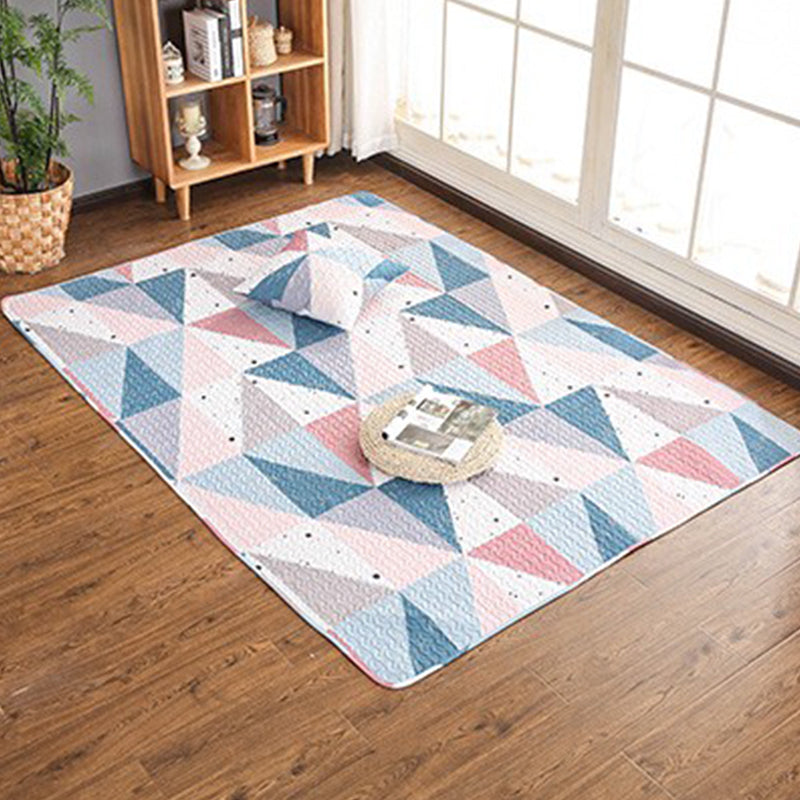 Rynx | Western Decor Rug Multicolor Geometric Print Rug Cotton Non-Slip Back Easy Care Rug