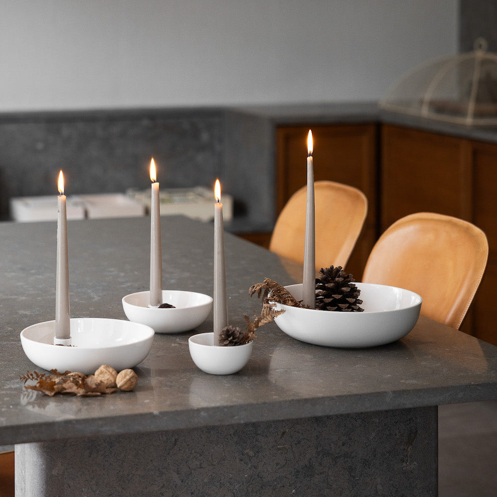 Rynx | Candle holder glossy white S