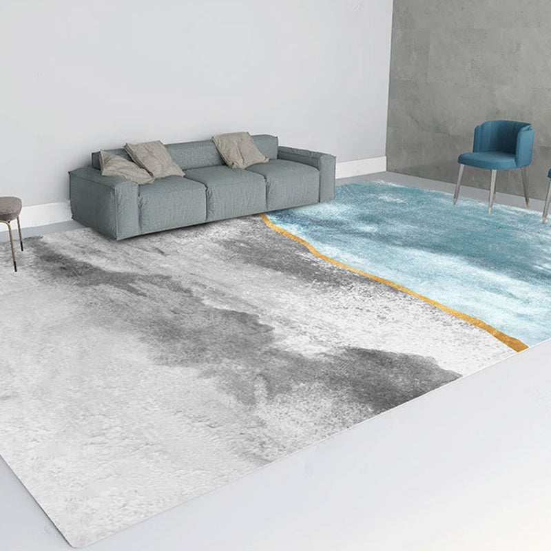 Rynx | Shabby Chic Steampunk Rug Multi-Color Rustic Surface Rug Pet Friendly Non-Slip Backing Stain Resistant Rug for Drawing Room