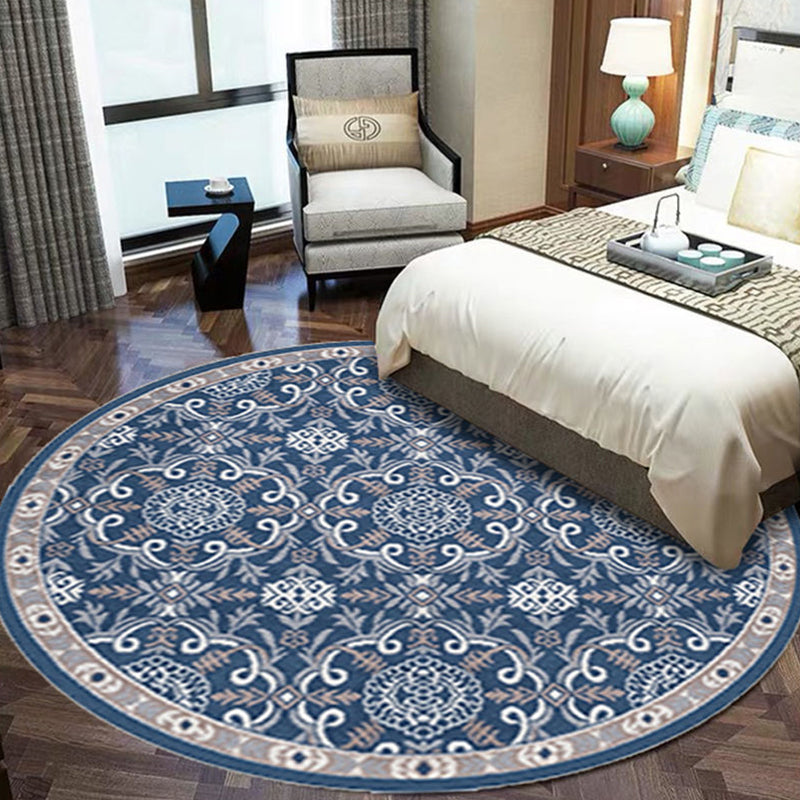 Rynx | Multicolored Antique Carpet Synthetic Geometric Carpet Non-Slip Back Pet-Friendly Indoor Carpet for Hall