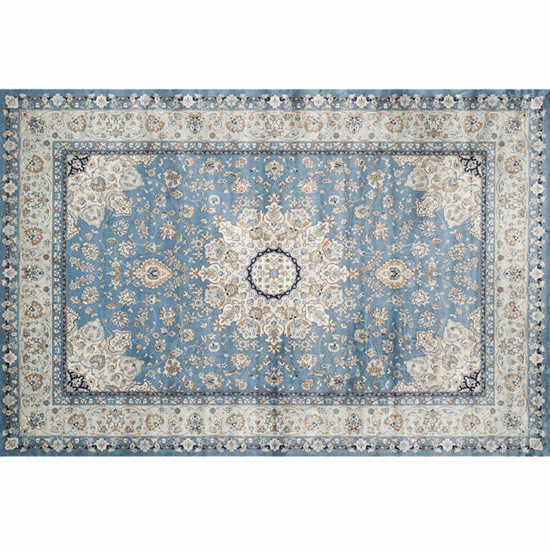 Rynx | Multicolored Retro Rug Polyester Geometric Indoor Rug Non-Slip Back Pet-Friendly Low-Maintenance Rug for Room