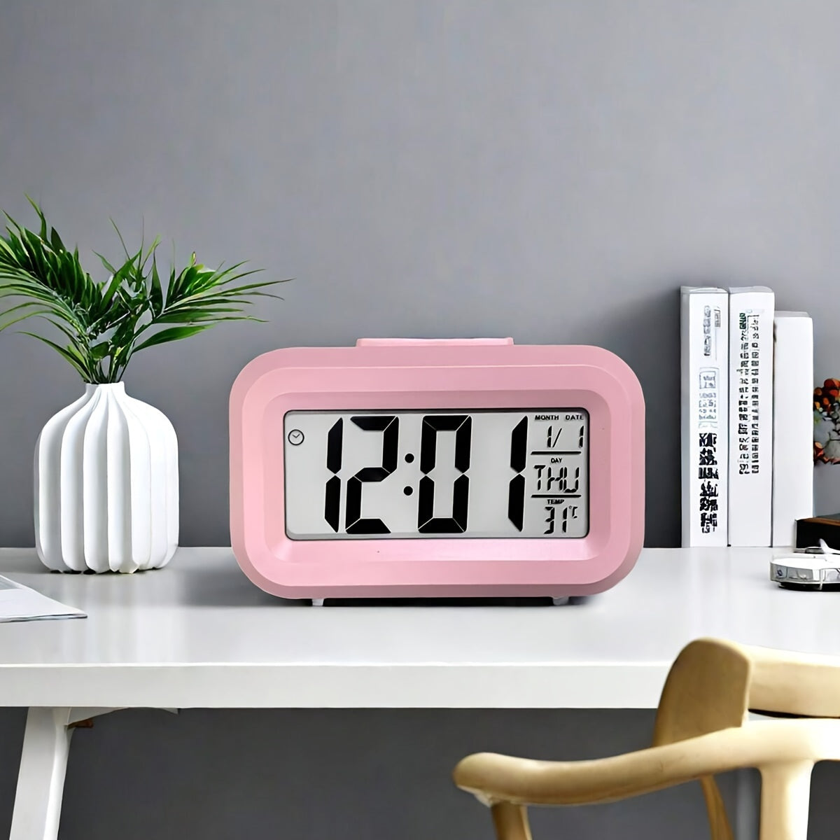 Rynx | GlowClock - Digital Alarm Clock with Date and Light Display