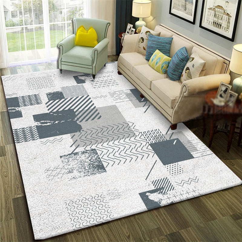 Rynx | Calming Abstract Carpet Multiple Colors Polyester Area Rug Pet-Friendly Easy to Care Indoor Carpet for Living Room