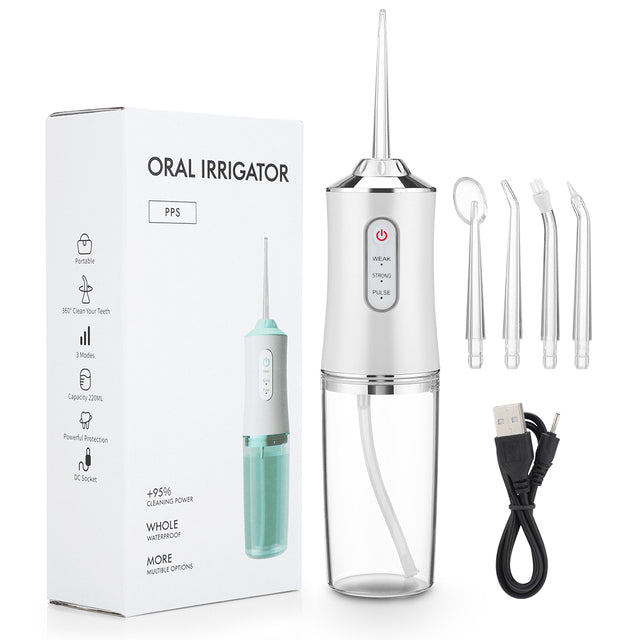 RYNX | Waterproof Irrigator Dental Cleaner, Cordless & Rechargeable Water Flosser