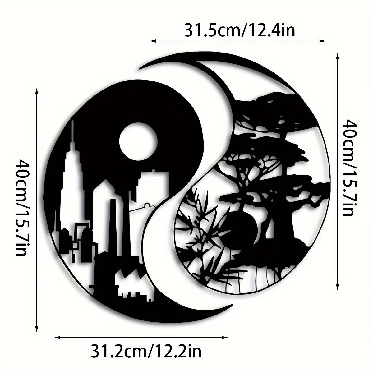 Rynx | YinYangArt - Elegant Yin Yang Metal Wall Art Set