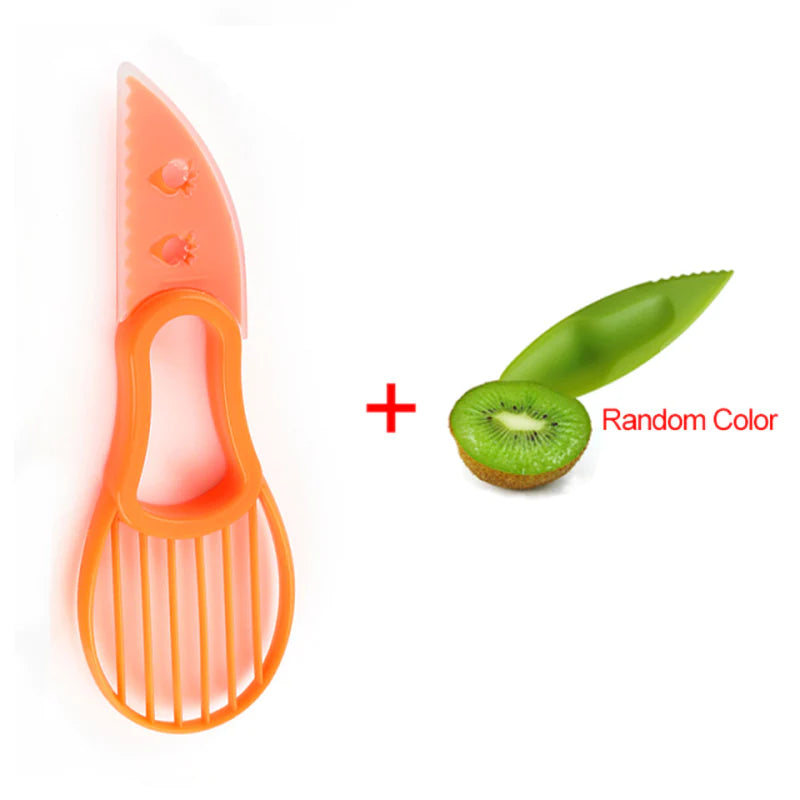 Rynx | 3 in 1 Avocado Slicer Shea Corer Butter Fruit Peeler Cutter Pulp Separator Plastic Knife Kitchen Appliances Vegetable Tools Kitchen Gadgets
