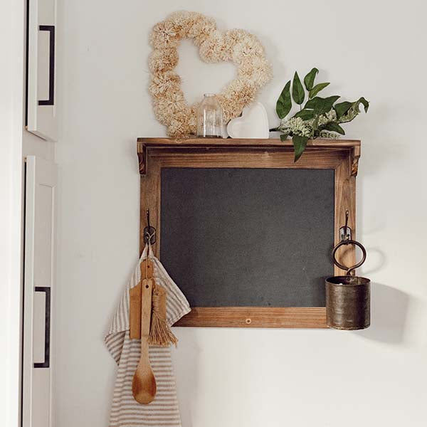 Rynx | Multifunctional rustic table shelf with hooks