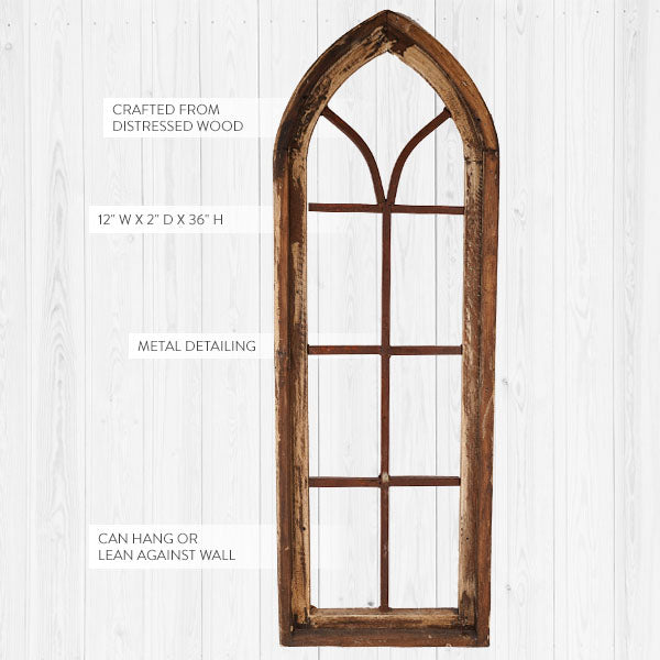 Rynx | Architectural Salvage Arch Window Panel
