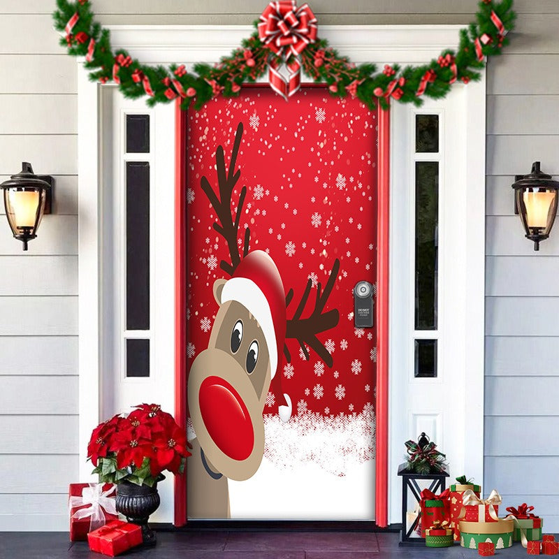 Rynx | Nightmare Before Christmas Outdoor Decorations Props Christmas Elf Door Cover