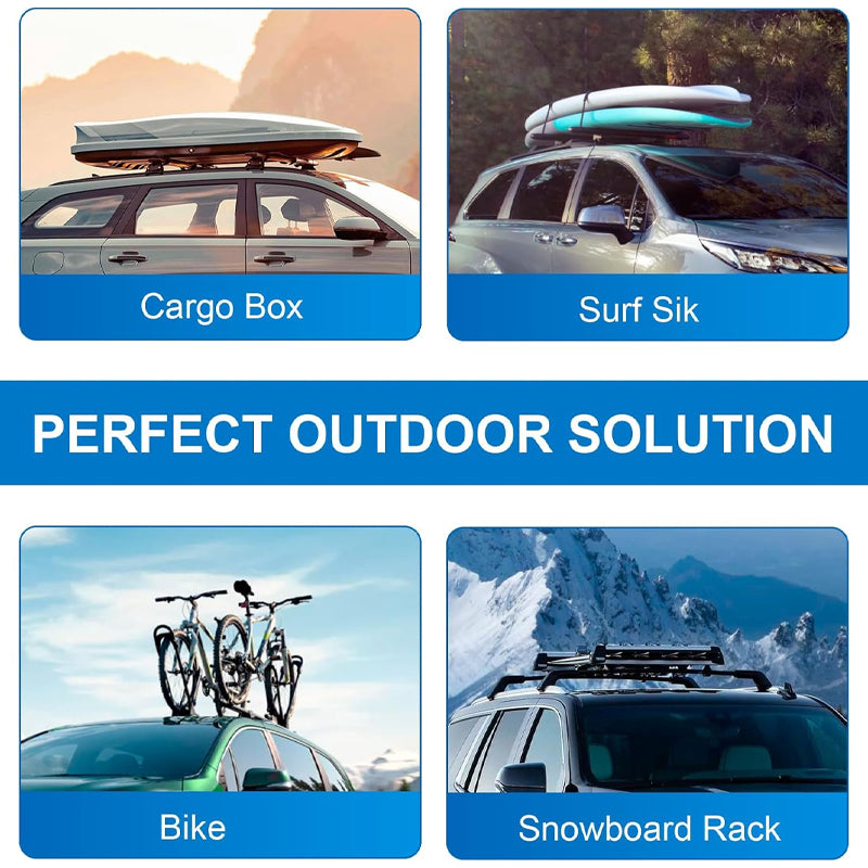 Rynx | Roof Rack Cross Bars for Audi Q7 2016-2024 Lockable Rooftop Aluminum Crossbar Luggage Cargo Ladder