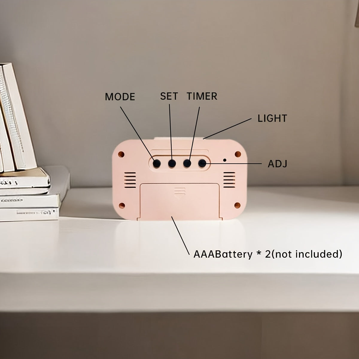 Rynx | GlowClock - Digital Alarm Clock with Date and Light Display