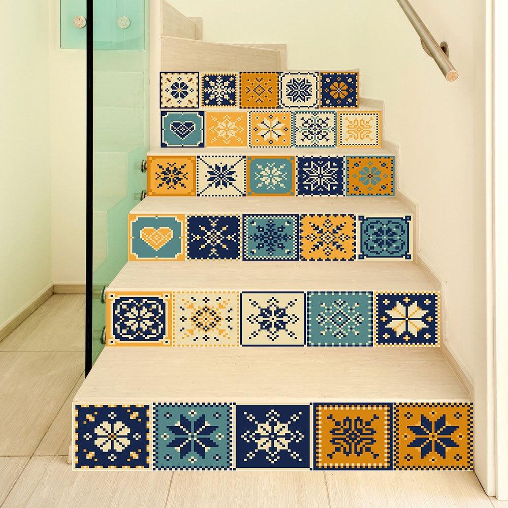 Rynx | Transform your stairs with stylish abstract geometric decals