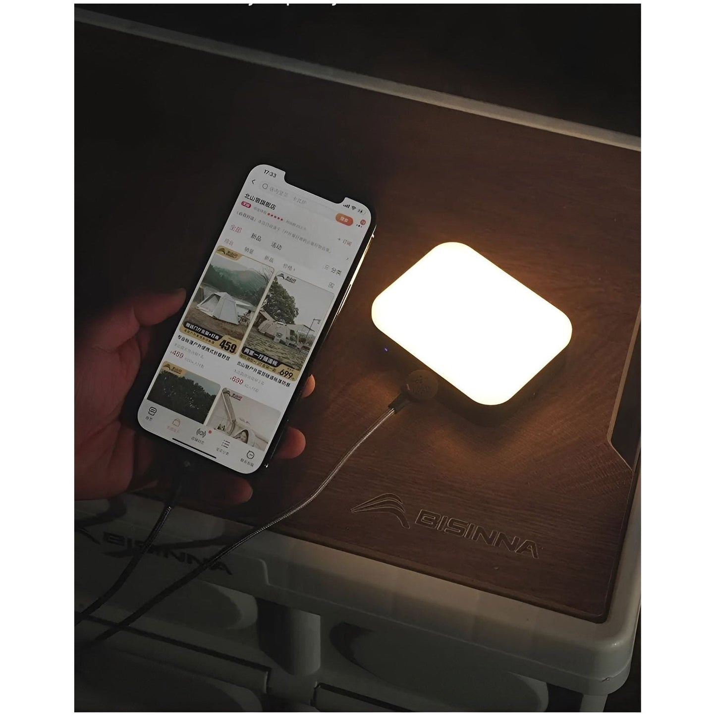 Rynx | MagnaGlow – Magnetic rechargeable LED lamp with round, compact design