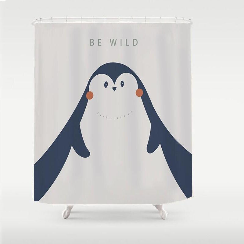 Rynx | Sweet Penguin Mountain Shower Curtain
