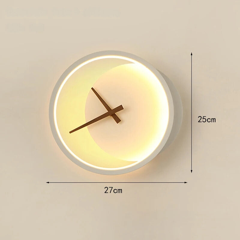 Rynx | TimeGlow - Modern LED wall clock with LED lighting
