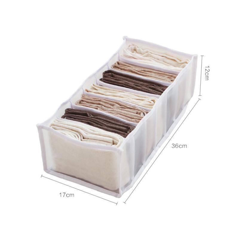 Rynx | 7 Grid Wardrobe Clothing Mesh Divider Set Organizer