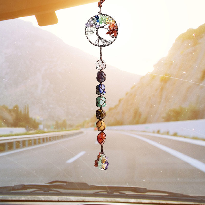 Rynx | 7 Chakra Stone Healing Crystal Tree of Life Decoration