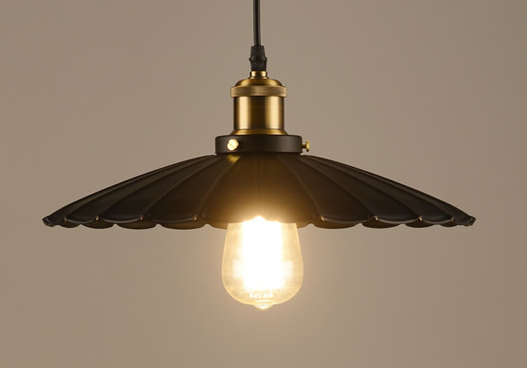 Rynx | Ironique Vintage Industrial Pendant Light | Iron Lampshade | 1-Light Design | Retro Lighting for Living Spaces