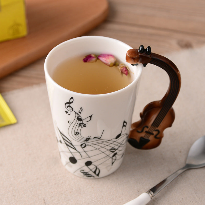 Rynx | Musicians Ceramic Mug, Musical Instrument Mug