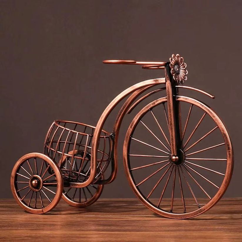 Rynx | Pedal&Pour - Vintage Wine Rack with Glass Holders