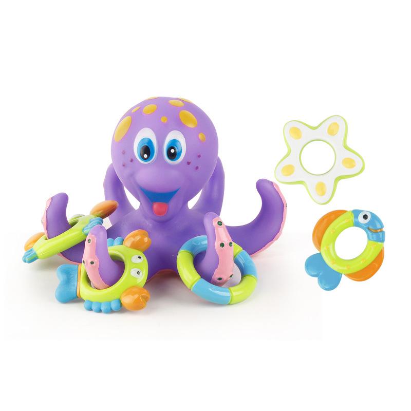 RYNX | Children's Octopus Bath Toy with 5 Rings