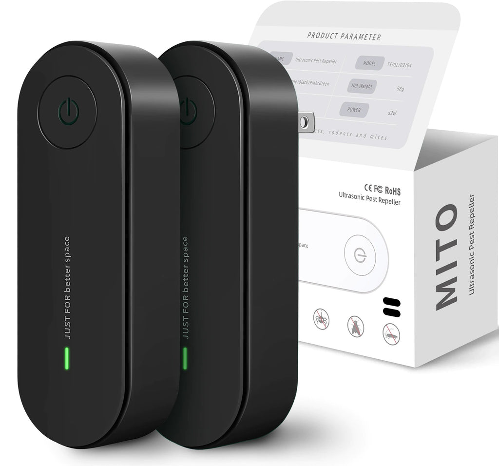 RYNX | Ultrasonic Pest Repeller – Plug-In Insect & Mosquito Deterrent (Set of 2)