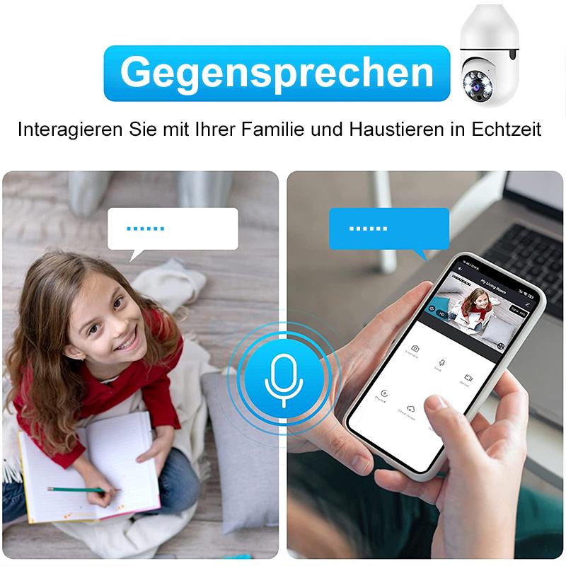 Rynx | Intelligent wireless WiFi full-color camera with light bulb