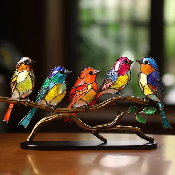 RYNX | Luxe bird figures made of colored glass - EleganBird
