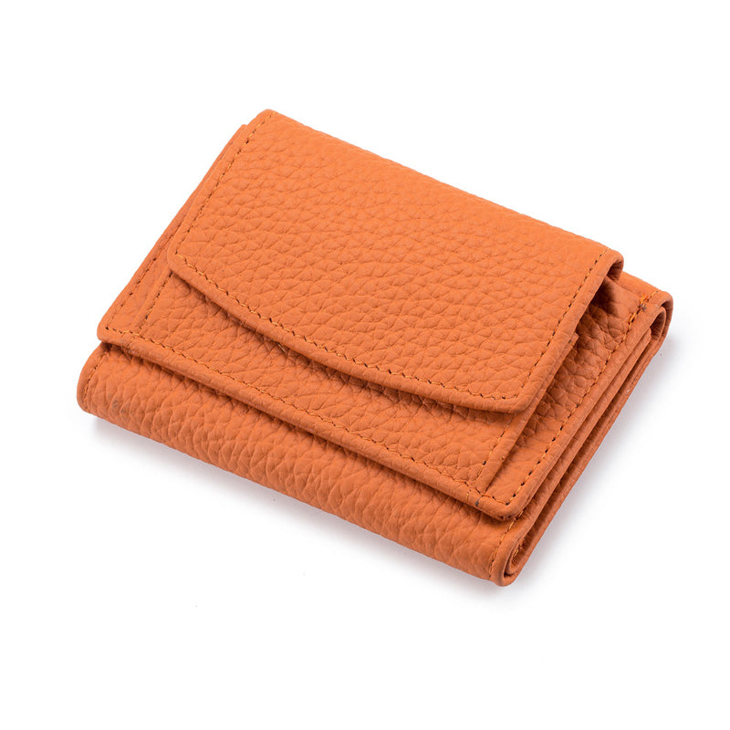 RYNX | Handcrafted Rfid Wallet Made Of Soft Leather Orange