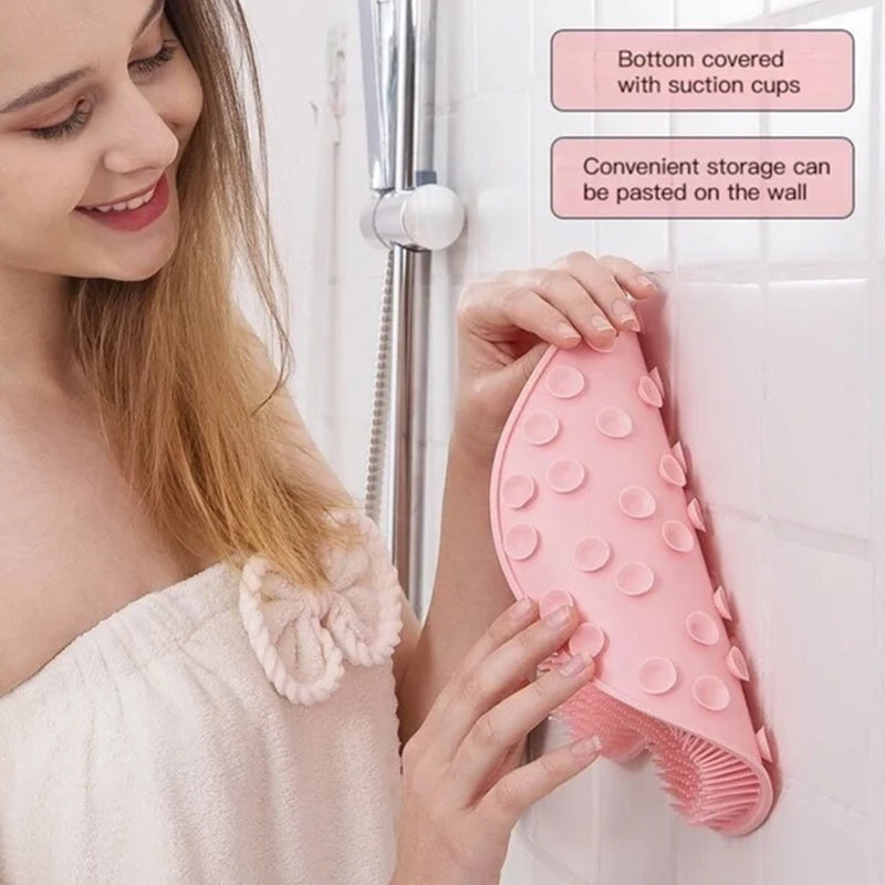 Rynx | Shower Foot & Back Cleaner, Non-Slip Bathroom Silicone Massage Pad