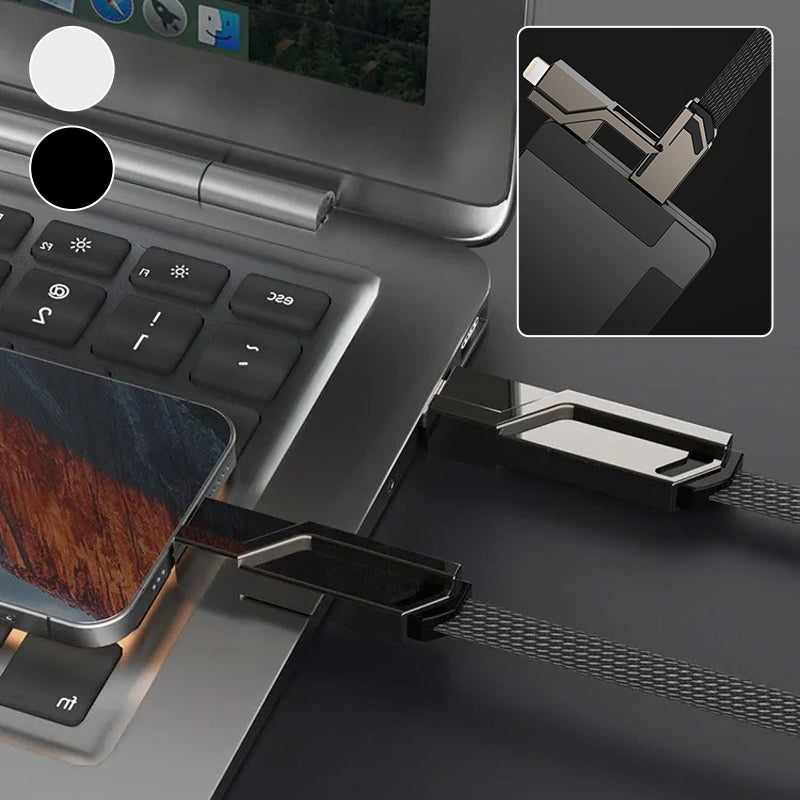 Rynx | 4-in-1 braided anti-tangle charging cable