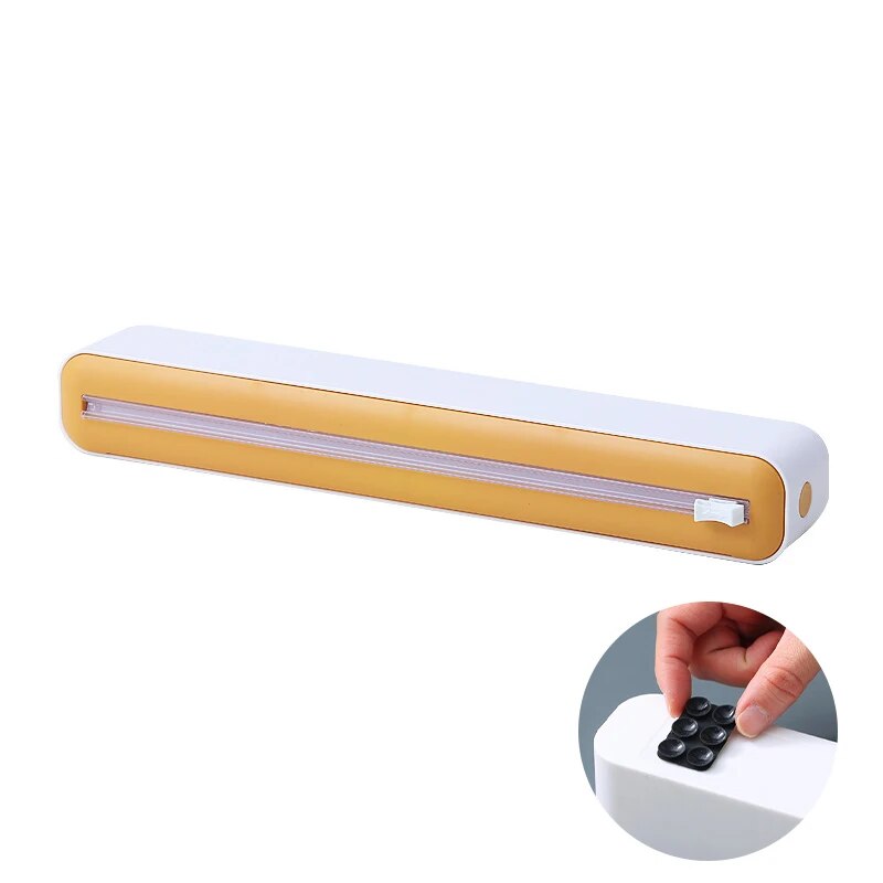 Rynx | Magnetic Kitchen Wrap Dispenser with Cutting Mechanism | Multi-purpose Organizer for Foil, Film & Paper