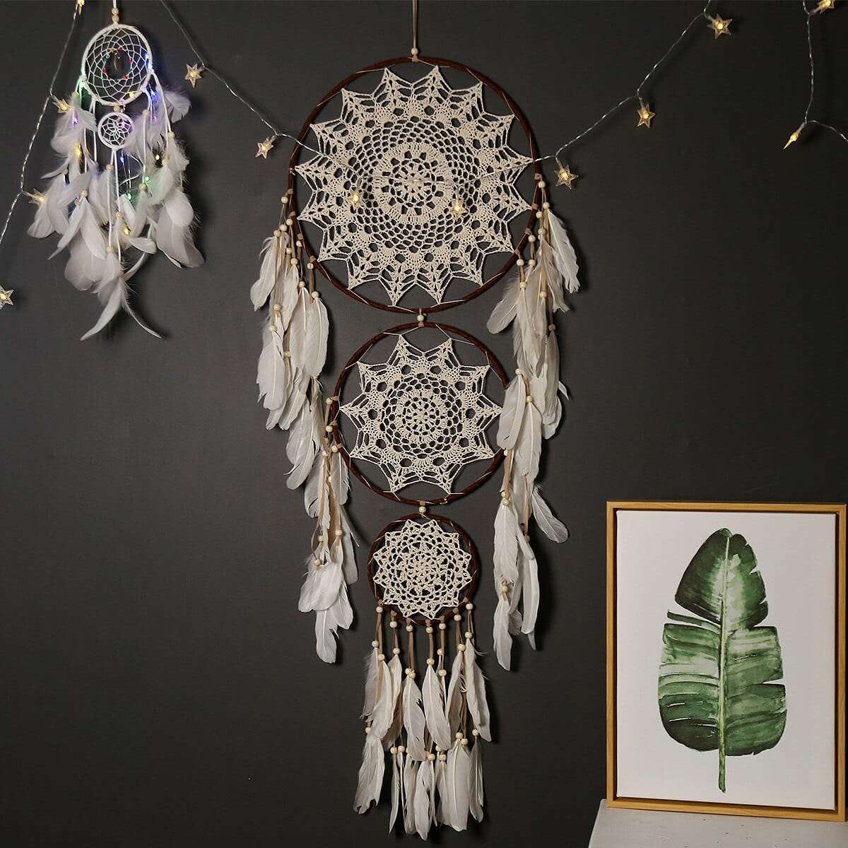 Rynx | 3 Rings Circle Large Boho Dream Catcher