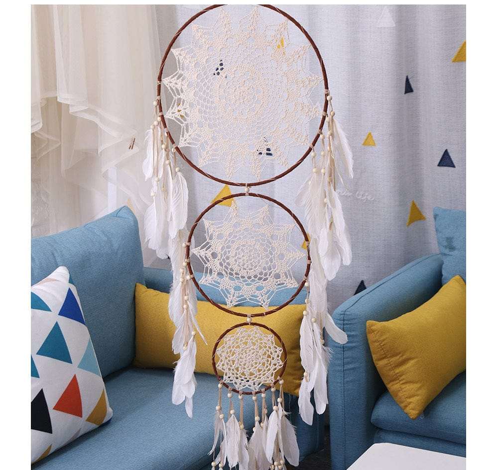 Rynx | 3 Rings Circle Large Boho Dream Catcher