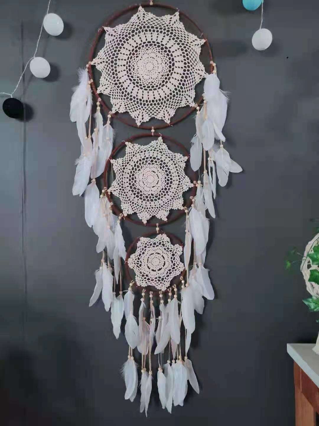 Rynx | 3 Rings Circle Large Boho Dream Catcher