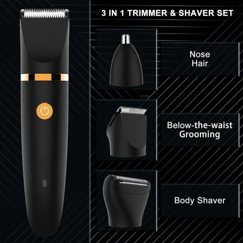 Rynx | 3-in-1 Electric Razor for Men – Precise Grooming in the Intimate & Body Area
