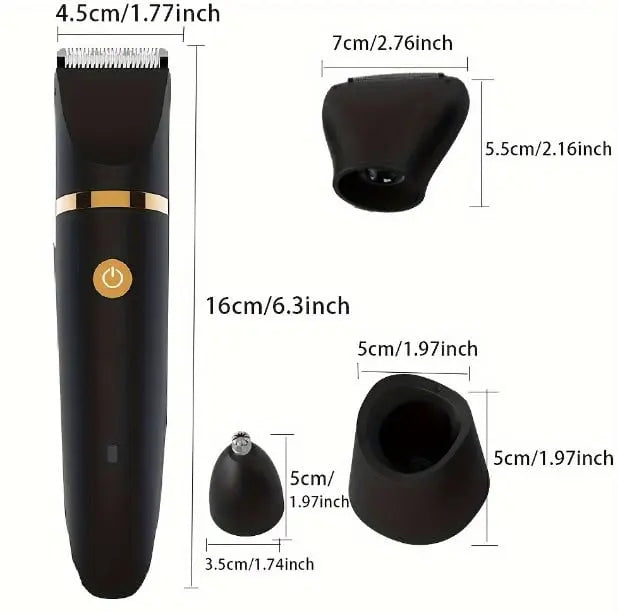 Rynx | 3-in-1 Electric Razor for Men – Precise Grooming in the Intimate & Body Area