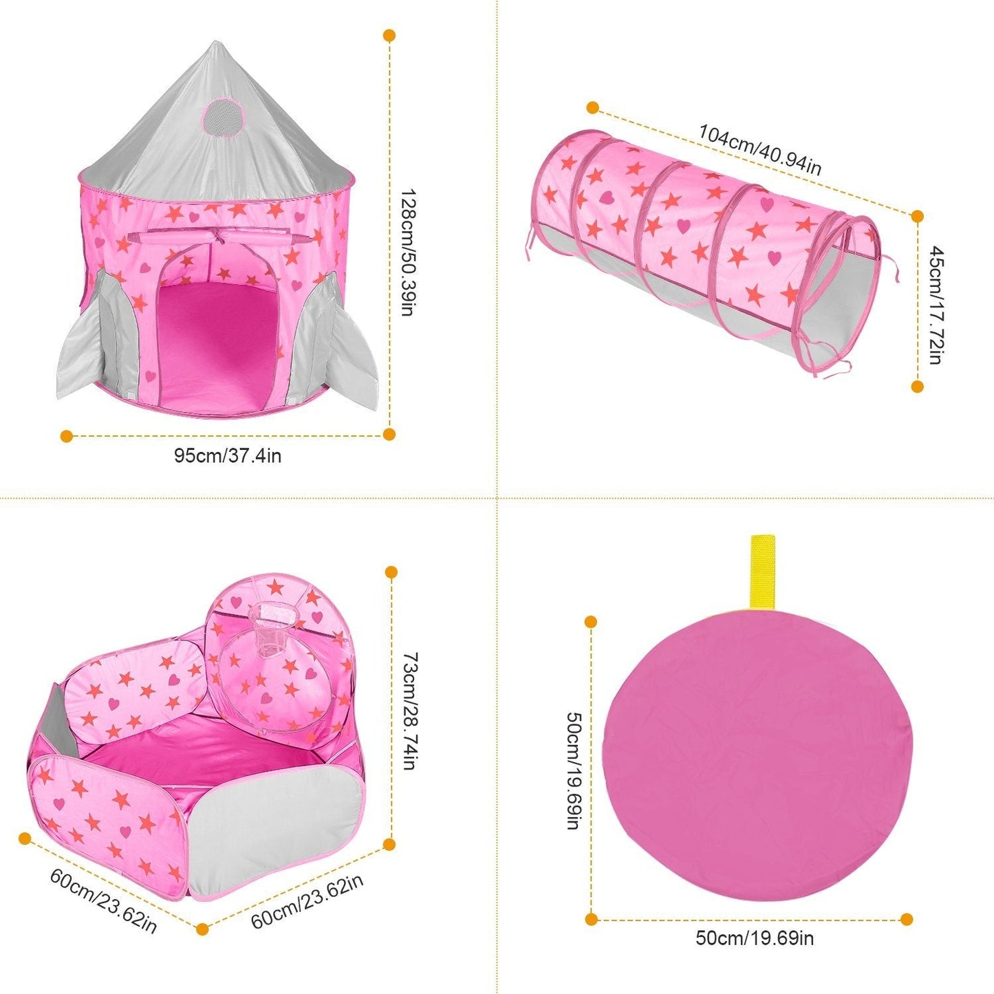 Rynx | 3-in-1 Kids Play Tent Ball Pit Set