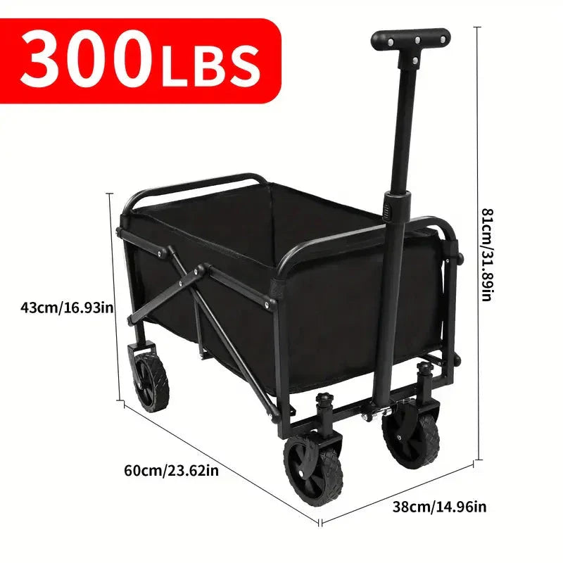 Rynx | Heavy Duty Utility Portable Folding Outdoor Beach Garden Cart With 360° All-Terrain Wheels