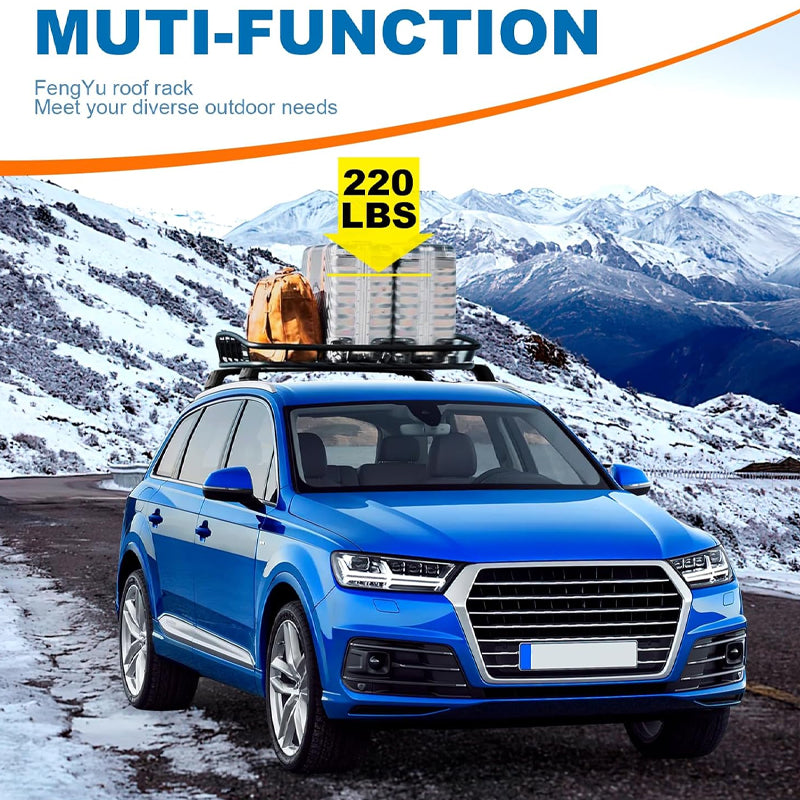 Rynx | Roof Rack Cross Bars for Audi Q7 2016-2024 Lockable Rooftop Aluminum Crossbar Luggage Cargo Ladder