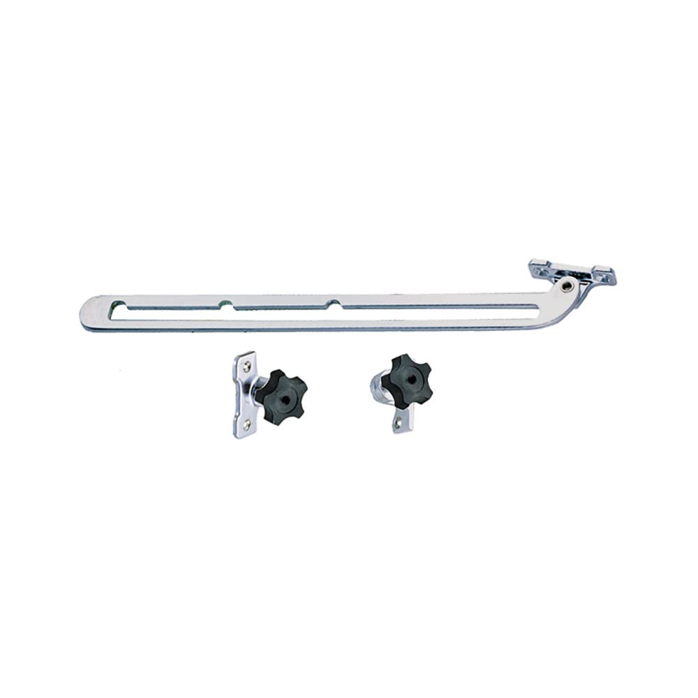 Rynx | Perko 1290Dp0Chr Chrome Plated Size-Mounted Windshield Adjustment - 12" Length With 9.5" Length Adjustment