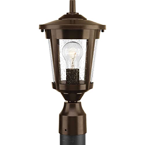 Rynx | Progress Lighting Antique Bronze 1-100W Medium Post Lantern - Durable Aluminum Design
