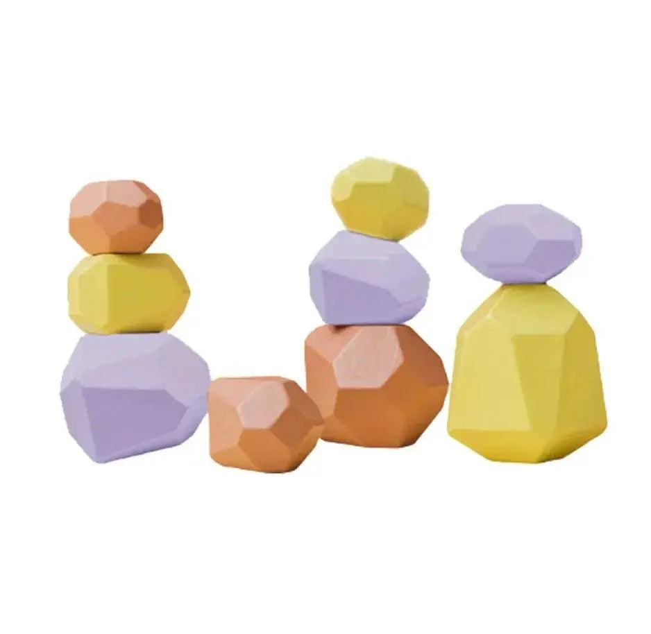 Rynx | Colorful Wooden Building Blocks Set for Creative Learning and Logical Development