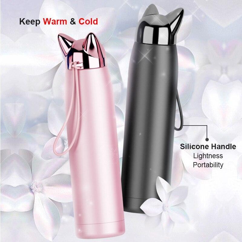 Rynx | Stylish Fox Ear 320ml Insulated Stainless Steel Hydration Bottle