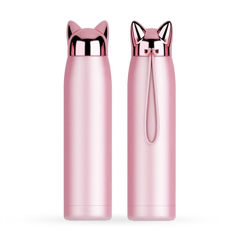 Rynx | Stylish Fox Ear 320ml Insulated Stainless Steel Hydration Bottle
